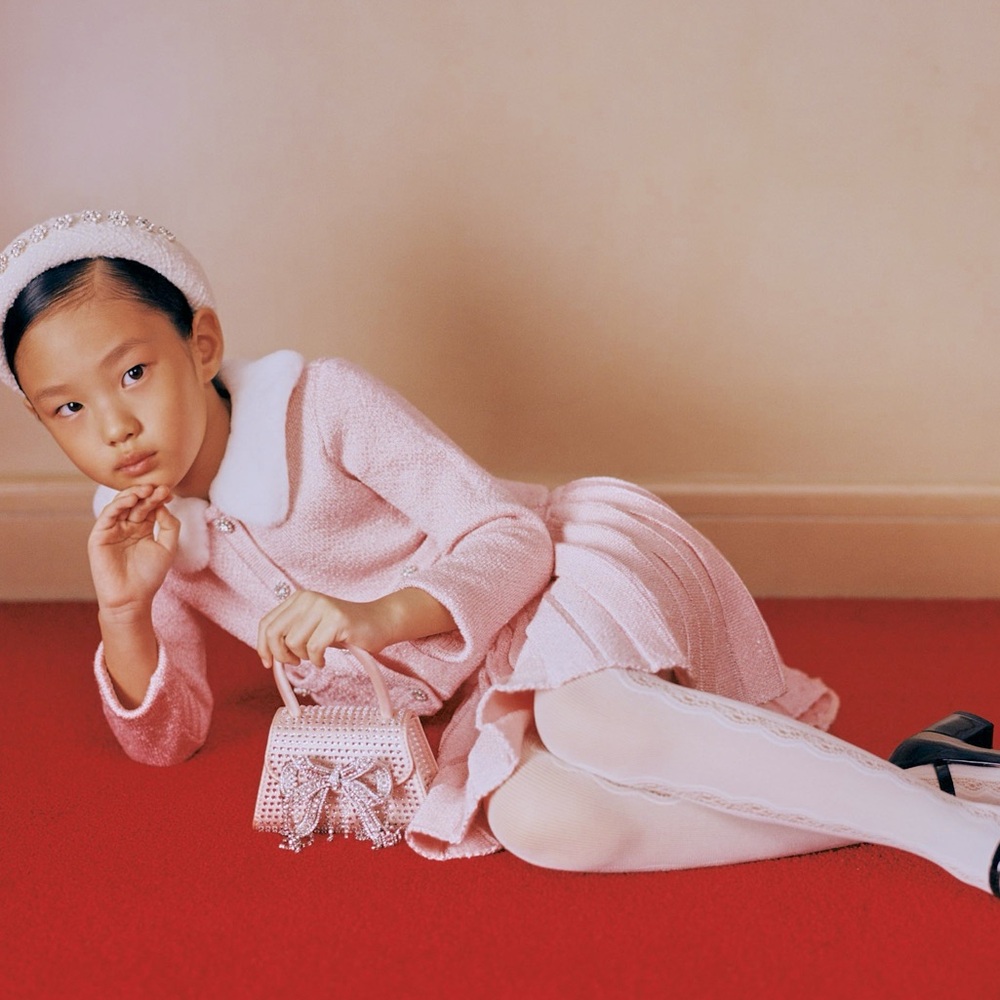 Crewcuts Metallic Pink Cardigan